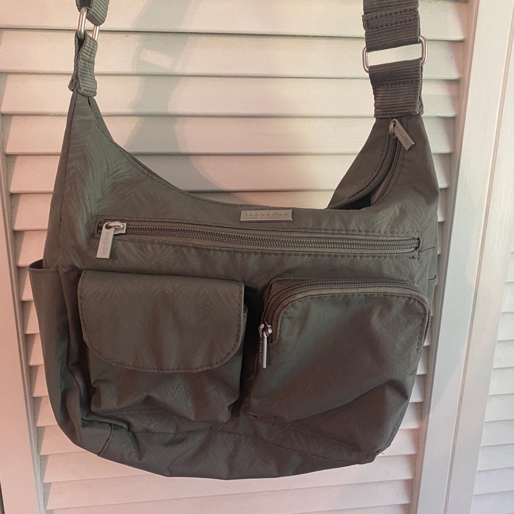 Baggallini Grey Multi-Pocket Shoulder Bag
